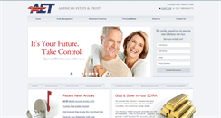 Desktop Screenshot of americanestateandtrust.com